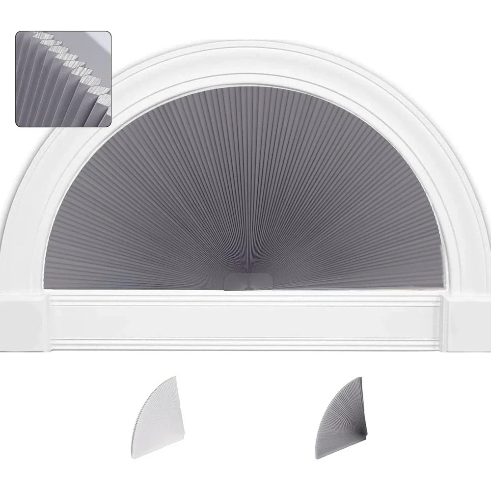 SEEYE 2-Pack Half‎ Circle Blackout Shades 24